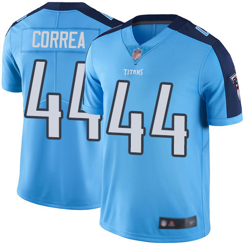 Tennessee Titans Limited Light Blue Men Kamalei Correa Jersey NFL Football #44 Rush Vapor Untouchable->tennessee titans->NFL Jersey